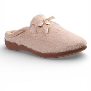 WACO Spenco Shoe Company Charm Fuzzy Comfort Slipper Oat Nude Women’s Size 6.5